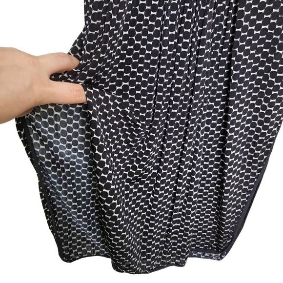 Anthropologie Tracy Reese Black Polka Dot Cold Shoulder Dress - Picture 8 of 12
